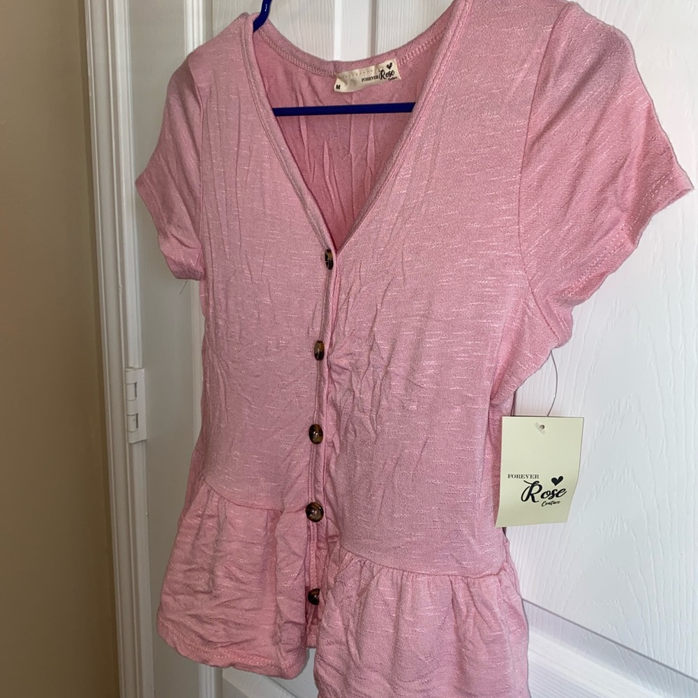 NWT Pink Casual Shirt